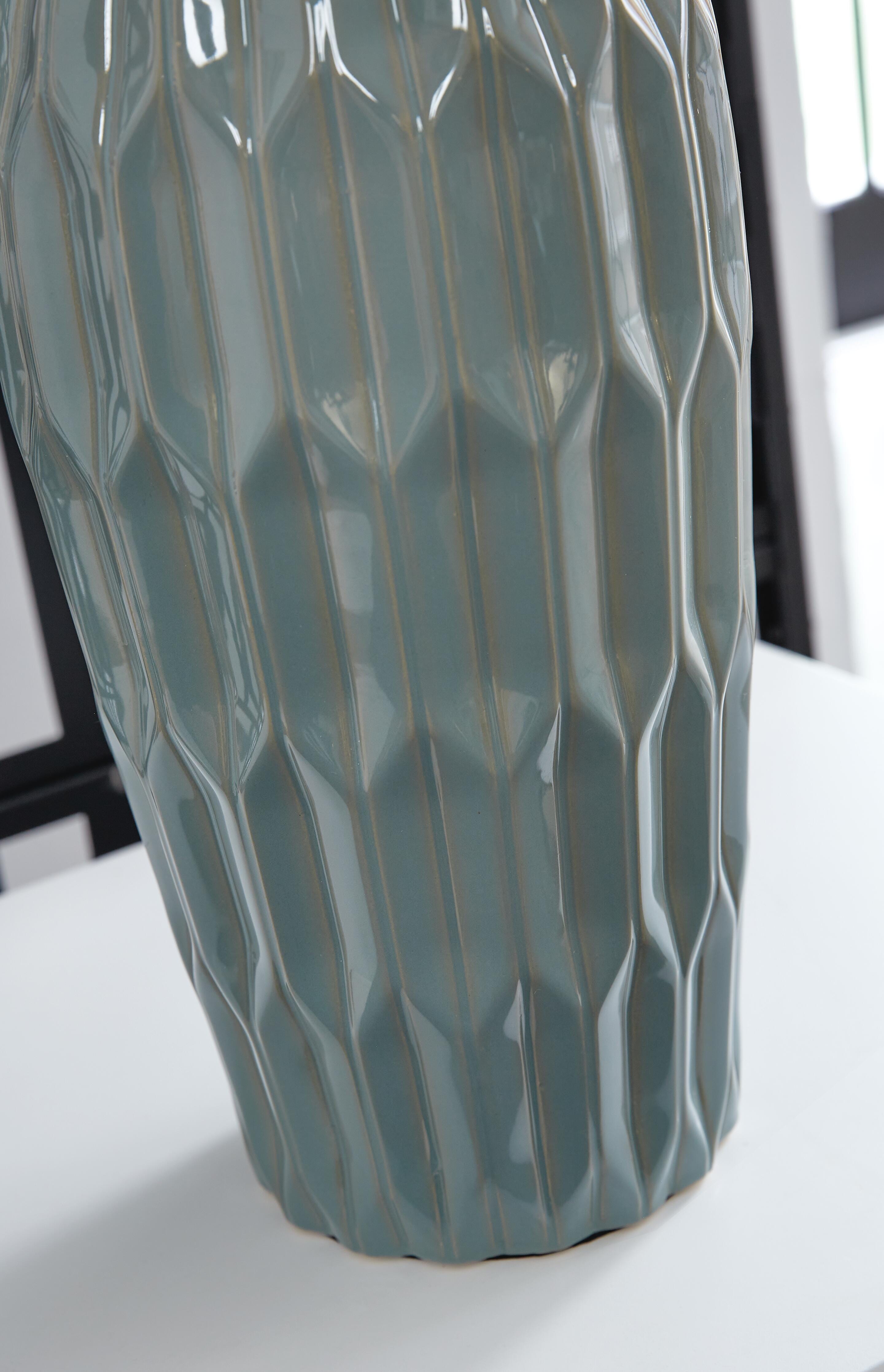 Ashley Hadbury Table Lamp Set of 2 Pale Blue/Teal