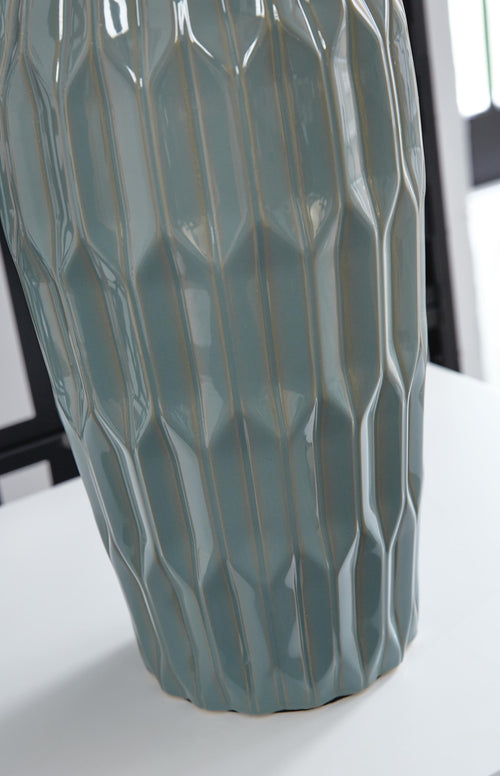 Ashley Hadbury Table Lamp Set of 2 Pale Blue/Teal