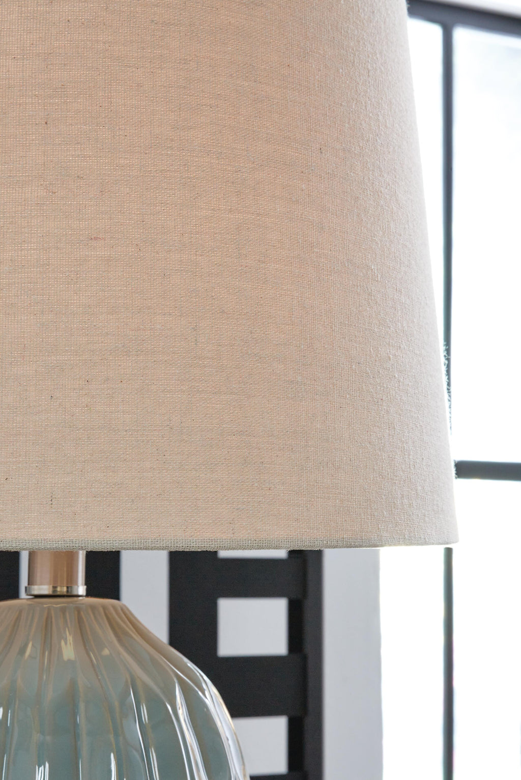 Ashley Hadbury Table Lamp Set of 2 Pale Blue/Teal